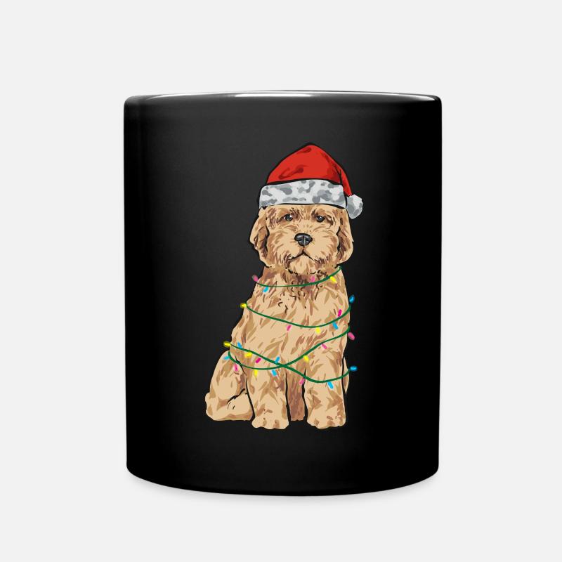 Goldendoodle Hund Weihnachten Geschenk - Tasse einfarbig - Schwarz
