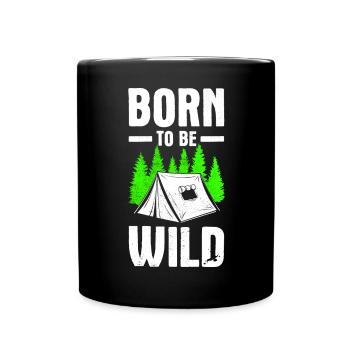 Né pour être - Mug uni - noir - Devant