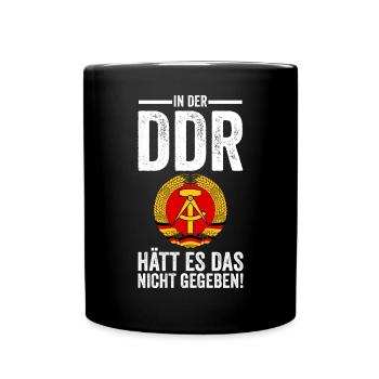 Ostdeutschland Ossi Deutschland DDR - Tasse einfarbig - Schwarz - Vorne