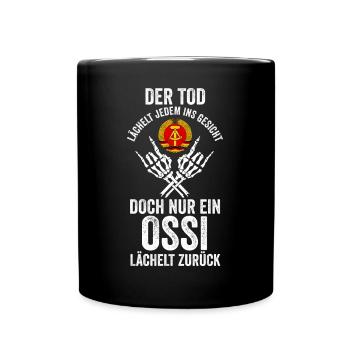 Ostdeutschland Ossi Deutschland DDR - Tasse einfarbig - Schwarz - Vorne