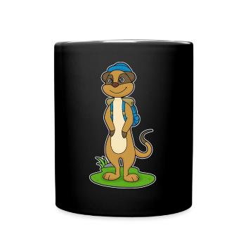 Randonnée à dos pour randonneurs suricates - Mug uni - noir - Devant