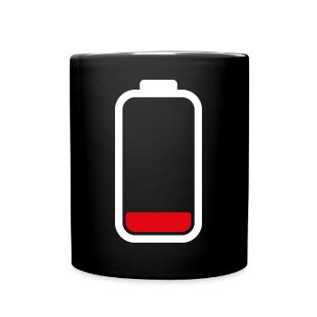 BATTERIE FAIBLE - Blanc - Mug uni - noir - Devant