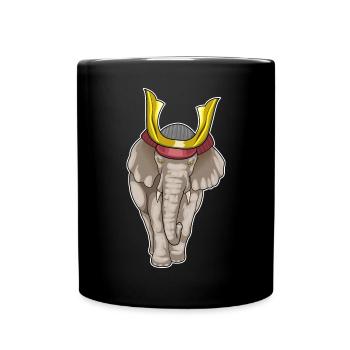 Arts martiaux des samouraïs éléphants - Mug uni - noir - Devant