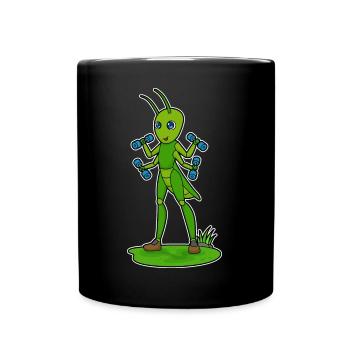 Caterpillar Bodybuilder Haltères Musculation - Mug uni - noir - Devant