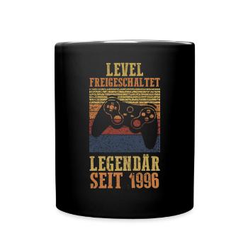 27 Jahre Geburtstag Jahrgang 1996 - Tasse einfarbig - Schwarz - Vorne