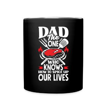 Dad Who Knows How To Spice Up Our Lives Father's - Full Colour Mug - black - Front