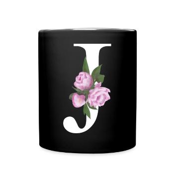 J - Tasse einfarbig - Schwarz - Vorne
