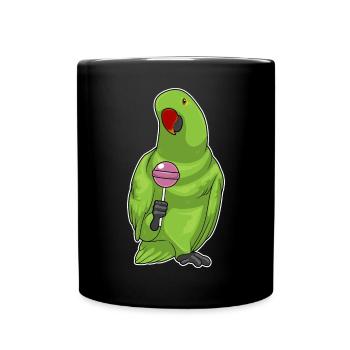 Parrot lollipop - Full Colour Mug - black - Front