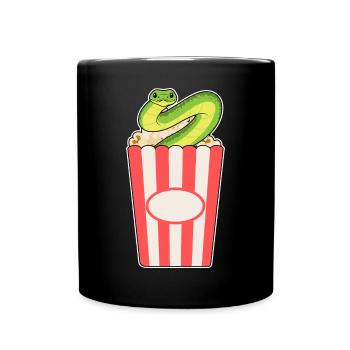 Snake Popcorn - Full Colour Mug - black - Front
