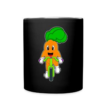Vélo carotte - Mug uni - noir - Devant