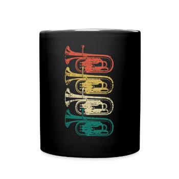 Euphonium Corn Orchestra Musiciens Instrument à vent - Mug uni - noir - Devant