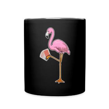 Flamingo Poker Poker Cards - Full Colour Mug - black - Front
