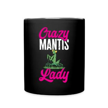 Mante religieuse, collectionneur d’insectes, entomologiste - Mug uni - noir - Devant