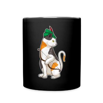 Arc de chat Archer - Mug uni - noir - Devant
