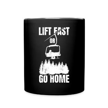 Soulevez rapidement ou rentrez chez vous - Mug uni - noir - Devant