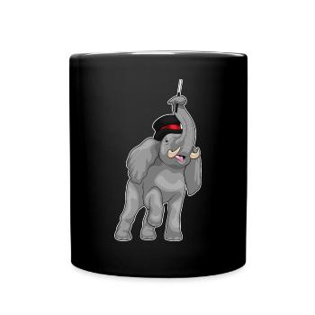 Elephant Wizard Wand - Full Colour Mug - black - Front
