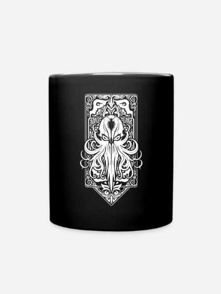 Cthulhu-Emblem Antikes Wesen - Tasse einfarbig - Schwarz