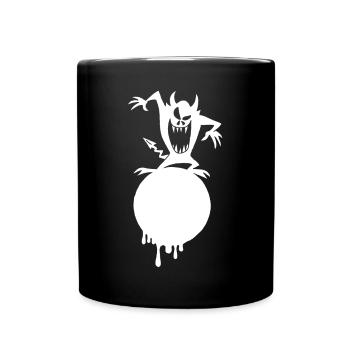 Das Monster auf dem weißen Planeten - Tasse einfarbig - Schwarz - Vorne