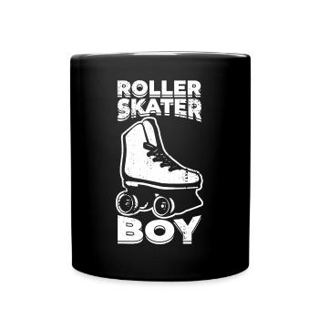 Roller Skater Boy - Full Colour Mug - black - Front