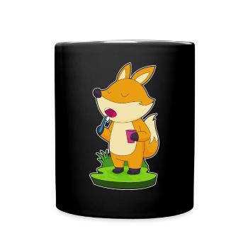 Fuchs toothbrush - Full Colour Mug - black - Front