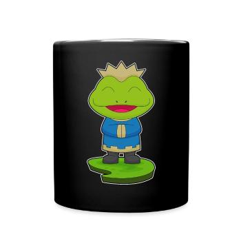 Couronne de grenouille - Mug uni - noir - Devant