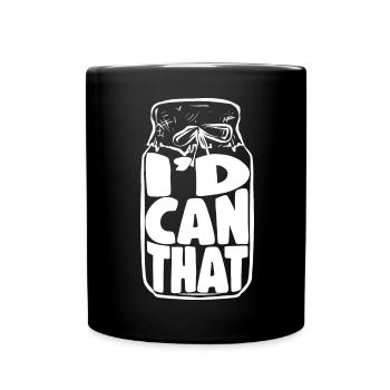 Einmachen Einkochen Lebensmitteln Konservieren - Tasse einfarbig - Schwarz - Vorne