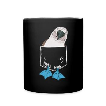 Blue-footed Booby Seabird Blue-footed Booby Seabird - Full Colour Mug - black - Front