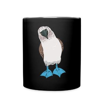 Blue-footed Booby Seabird Blue-footed Booby Seabird - Full Colour Mug - black - Front