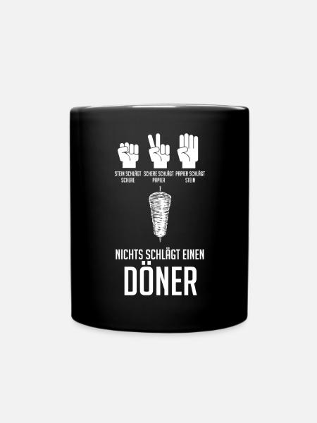 Dönerspieß Kebab Döner - Tasse einfarbig - Schwarz