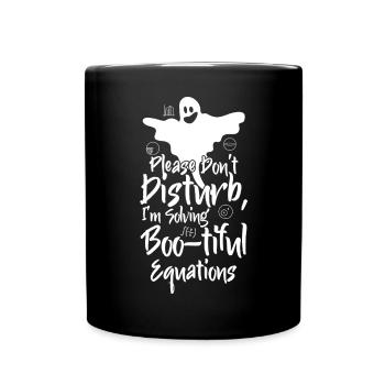 Professeur de mathématiques Halloween Boo-tiful Equations Nerd - Mug uni - noir - Devant