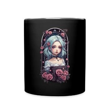 Gothique Anime Pastel Goth e-girl Design urbain - Mug uni - noir - Devant