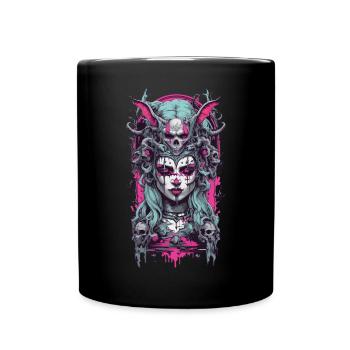 Gothique sorcière démon E-Girl occulte Magic Design - Mug uni - noir - Devant