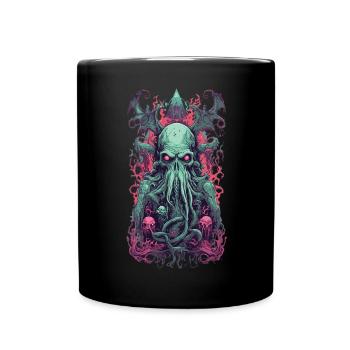 Gothic Demon Underworld Halloween Tentacle Monster - Full Colour Mug - black - Front