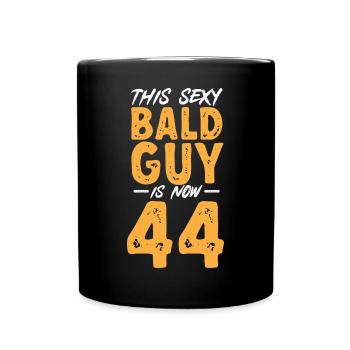 Bald Head Baldness Beard Bald Head - Full Colour Mug - black - Front
