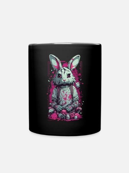 Gothic  Horror Splatter Art - Full Colour Mug - black