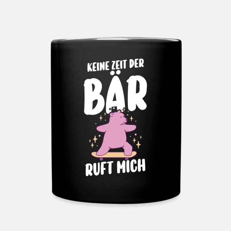 Braunbär Bär - Tasse einfarbig - Schwarz