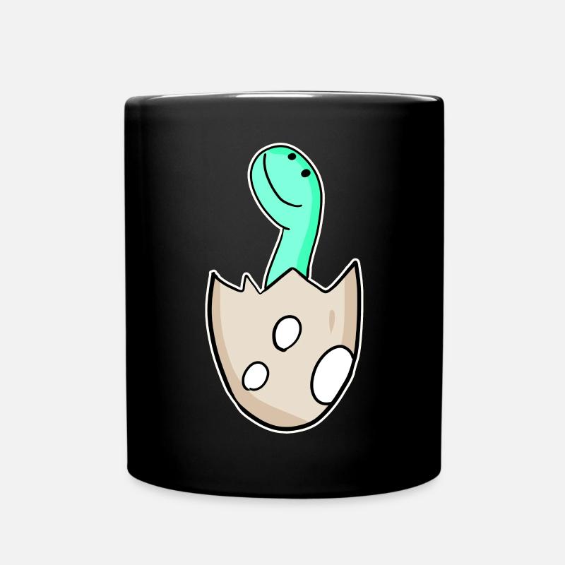 Dinosaure oeuf Dino bébé Motif - Mug uni - noir