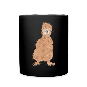Seidenhuhn Poulet soyeux - Mug uni - noir - Devant
