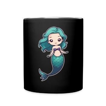 Sirène - Mug uni - noir - Devant