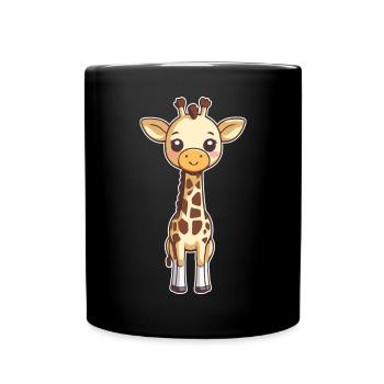 Cute Giraffe - Full Colour Mug - black - Front