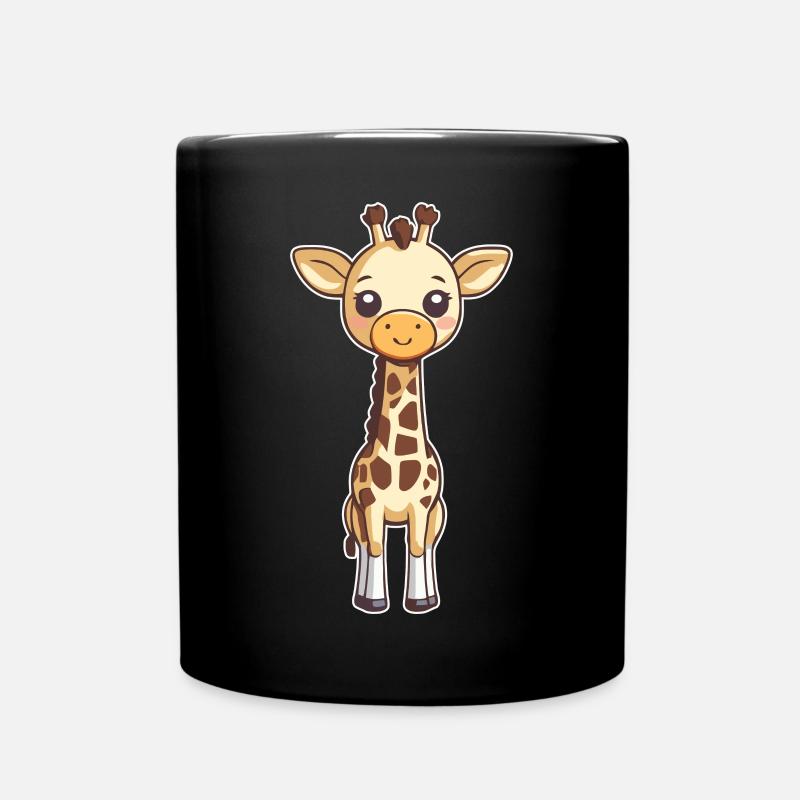 Girafe mignonne - Mug uni - noir