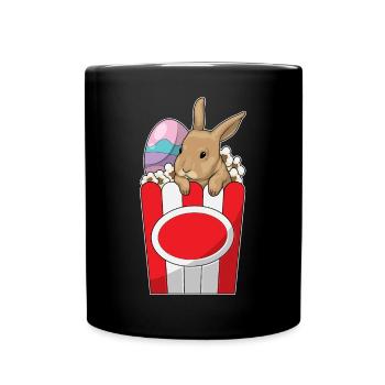 Popcorn de Pâques Bunny - Mug uni - noir - Devant