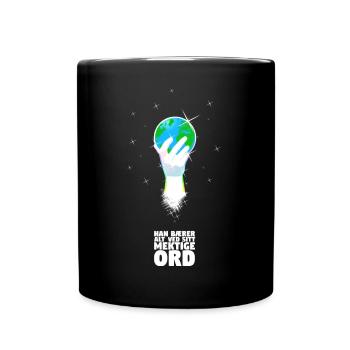 Er unterstützt die Welt - Norwegian - Tasse einfarbig - Schwarz - Vorne