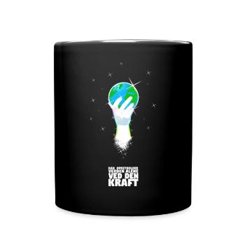 Er unterstützt die Welt - Dänisch - Tasse einfarbig - Schwarz - Vorne