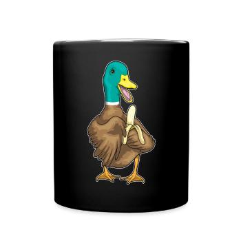Canard Banane - Mug uni - noir - Devant