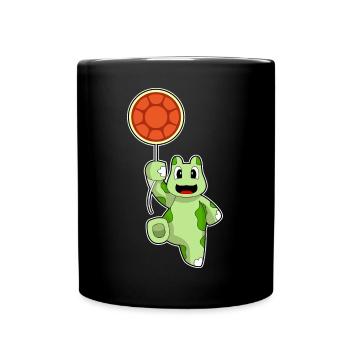Ballon tortue - Mug uni - noir - Devant