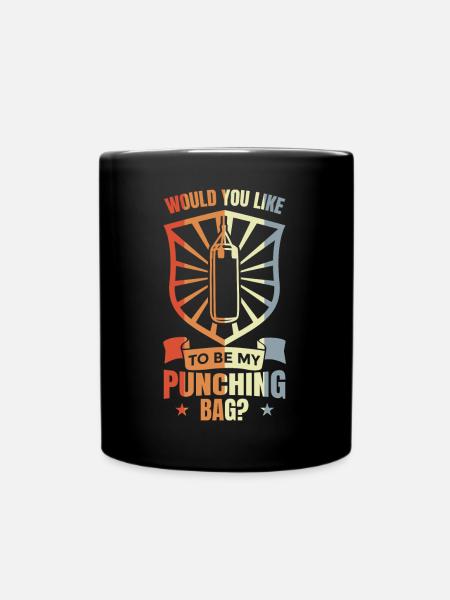 Boxsack Witz - Tasse einfarbig - Schwarz