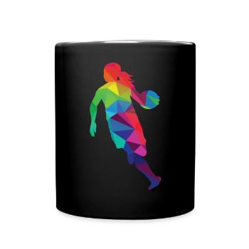 Women's Basketball - Full Colour Mug - black - Front