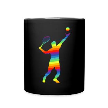 Tennis Hommes Multicolore - Mug uni - noir - Devant