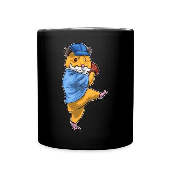 Hamster Baseball Baseball Glove - Full Colour Mug - black - Front